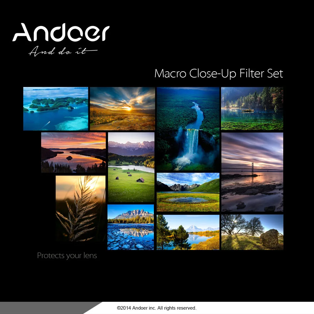 Набор макрофильтров Andoer 55 мм + 1 2 4 10 с мешком для Nikon Canon Tamron Sigma Sony Alpha A200 A450 A300 DSLRs |