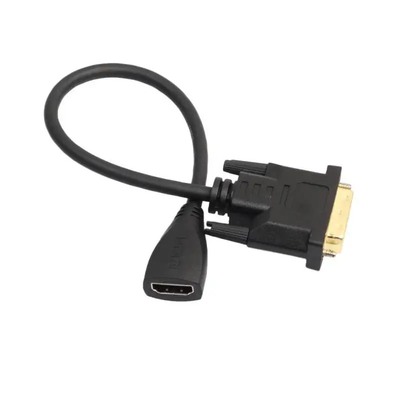 1080P HDMI Женский к DVI D 24 1 Мужской адаптер кабель двунаправленный конвертер для ТВ
