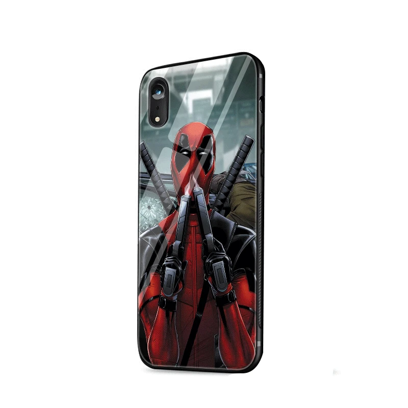 Чехол Deadpool Marvel Wade Winston Wilson из ТПУ для iPhone 11 Pro XR X XS Max 5 5S 6 6s 7 8 Plus |