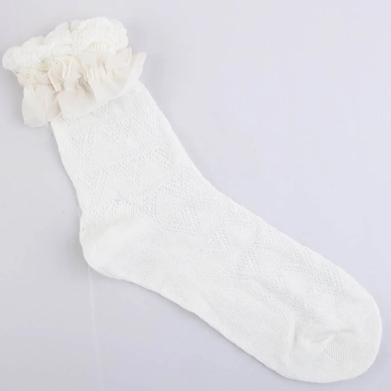 

Harajuku Lovely Vintage Retro Socks White Color Stylish Nice Princess Girl Lady Lace Ruffle Frilly Ankle Short Socks Beauty 2020