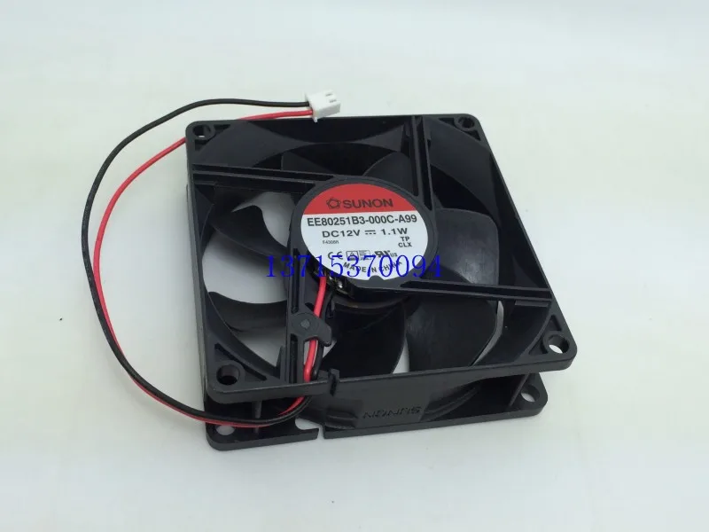 Sunon EE80251B3 000C A99 8025 80*80*25 мм 12В 1 Вт вентилятор питания двойной шаровой подшипник|bearing