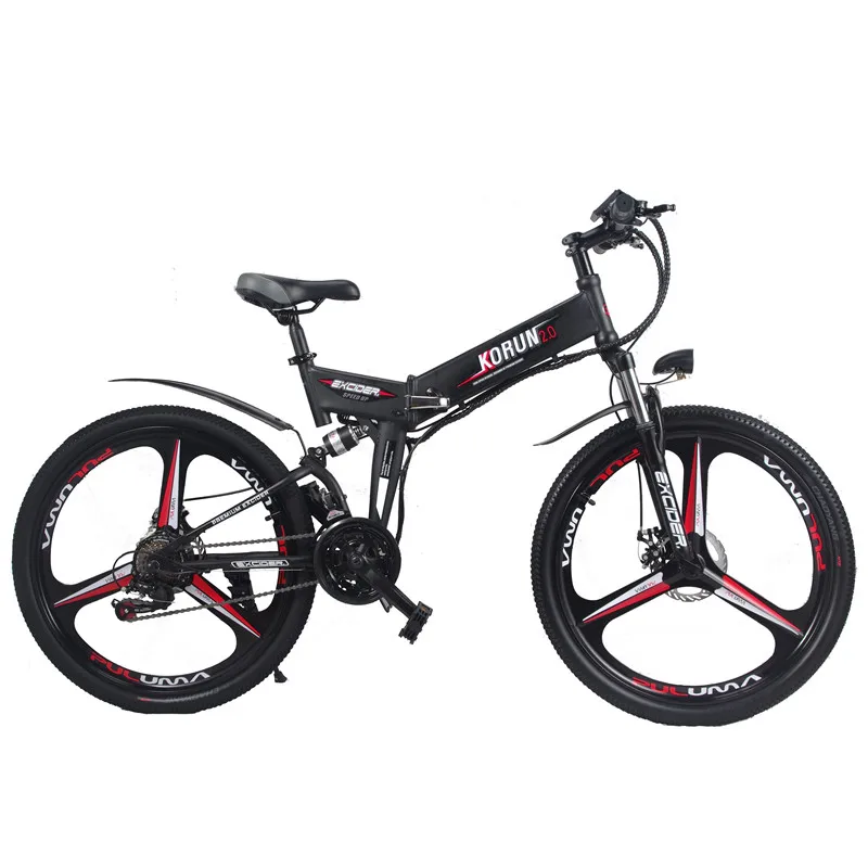 Рекламный 48V 400W E Bike 21 скоростной Электрический велосипед ЖК экран дешевый