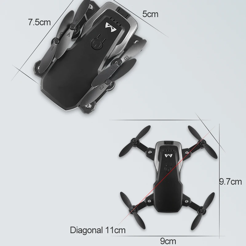 Quadcopter с 2MP Камера Мини Складная Радиоуправляемый Дрон M11 2 4 ГГц 6 оси гироскопа Wi Fi