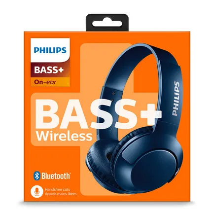 Синий Гарнитура Philips Bluetooth наушники беспроводные наушники SHB3075 громкость с микрофоном управление для Galaxy Note 8 XiaoMI Hua Wei - Цвет: Синий