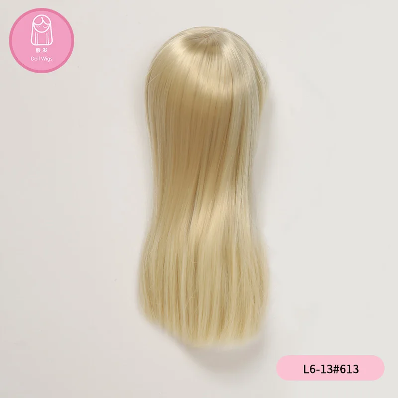 Wig For Doll BJD L6# free shipping size 16-17cm 1/6Curly Bangs Heat Resistant Synthetic long hair Wigs in beauty | Игрушки и хобби