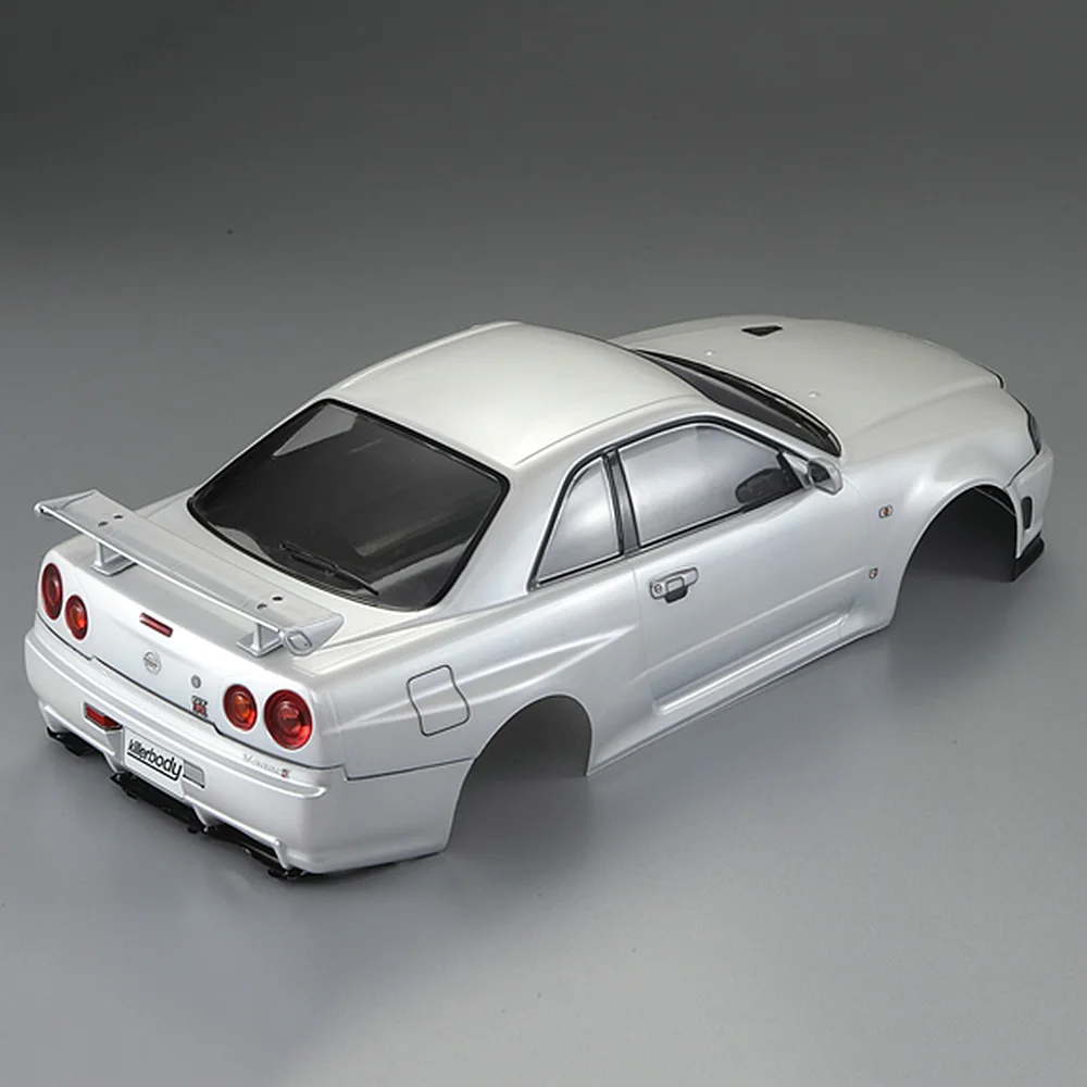 Корпус радиоуправляемого автомобиля для 48644 257 мм NISSAN SKYLINE(R34), готовый чехол, рамка 1:10, Электрический туристический Радиоуправляемый гоночный автомобиль, запчасти diy