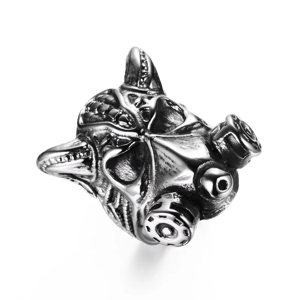 Противогаз из нержавеющей стали Alien Ring | Украшения и аксессуары