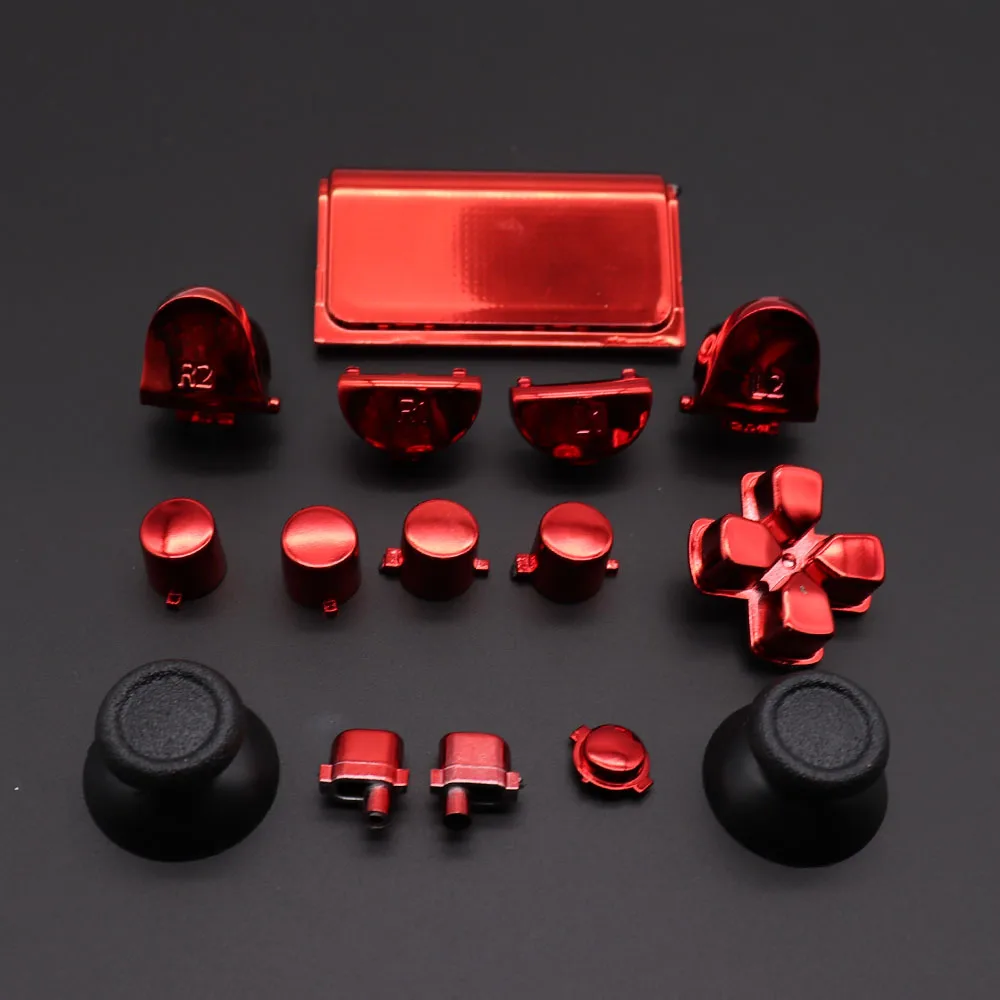 Хромированные Твердые ABXY L2 R2 пусковые кнопки аналоговые стики Стик для большого