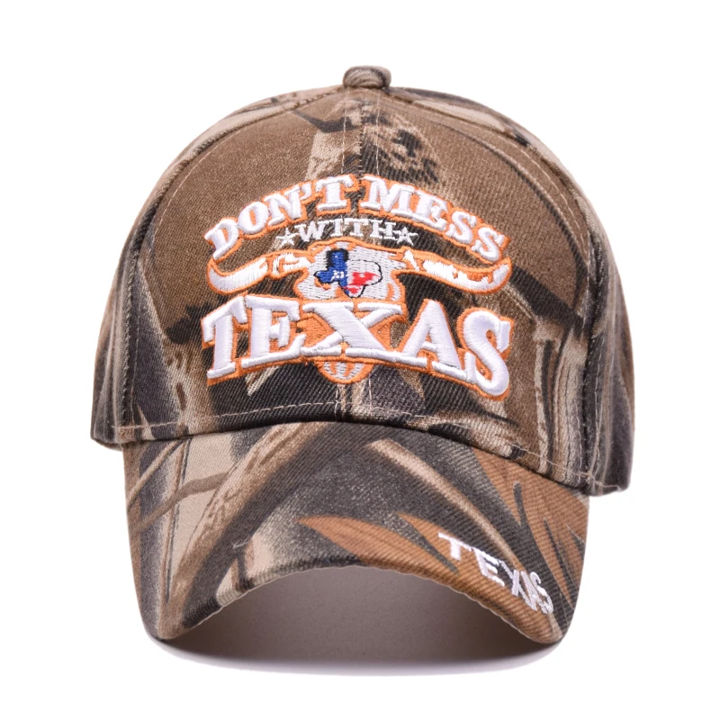Mnkncl 2018 Новый Бейсболки для женщин Мода Письмо Техас Вышивка camo Спорт Hat Открытый