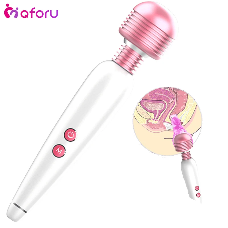 MQFORU Мощный вибратор вибраторы для женщин секс игрушки USB зарядка Вибрация