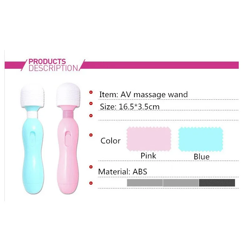 Горячая Фея Мини AV Вибратор клитор стимулятор Multispeed Magic Мощный Женский Массаж Wand