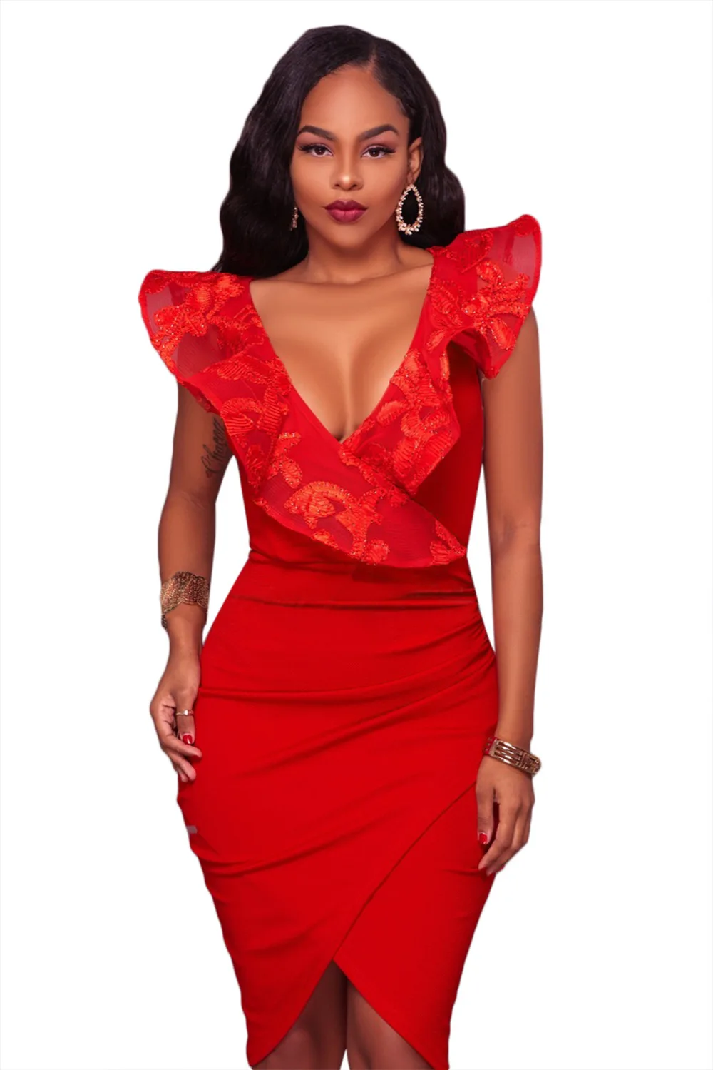 Краткое коктейль Лето Звезды Любит открытые вечерние женские Bodycon Сексуальная