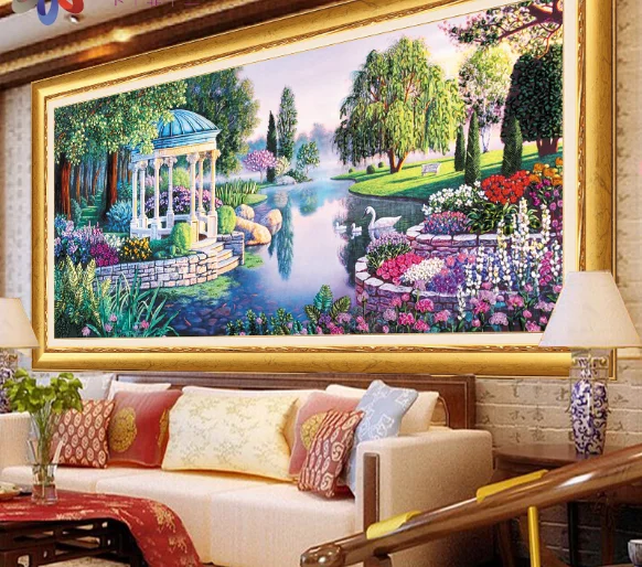 140x75 см Кристальный Набор для вышивки лентами набор рукоделия рукоделие ручной