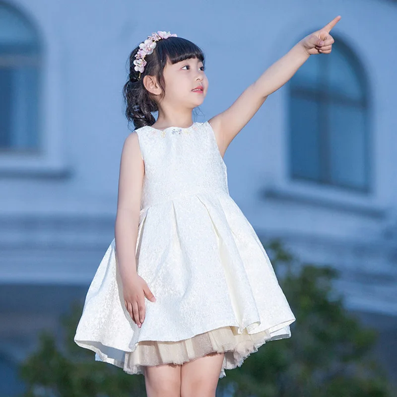 Детское платье для маленьких девочек 2018 осенне-зимнее принцессы детская одежда