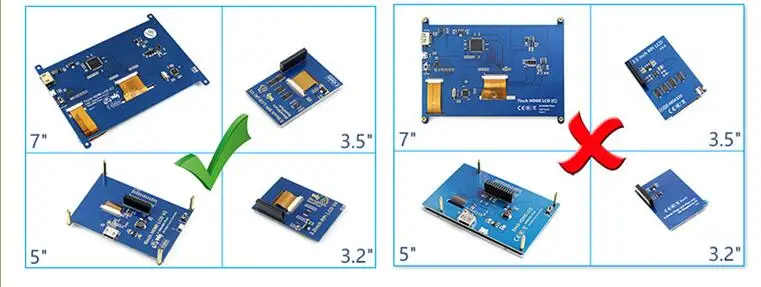 E& M 7 дюймов 1024*600 емкостный сенсорный ips сенсорный экран модуль ЖК-монитора HMDI портативный Raspberry Pi 3 B Windows 10 Linux