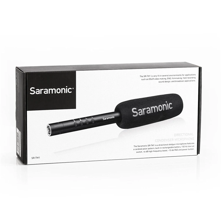 Saramonic SR-TM1/SR-TM7 супер-кардиоидный вещательный XLR дробовик конденсаторный микрофон камеры для Canon Nikon DSLR sony видеокамеры