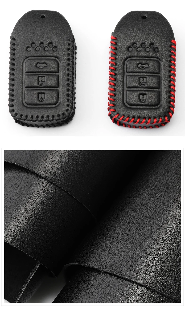 Кожаный чехол для ключей для Honda CRV пилотное соглашение Civic Fit Freed keyless entring автомобильный Стайлинг Защита ваших автомобильных ключей