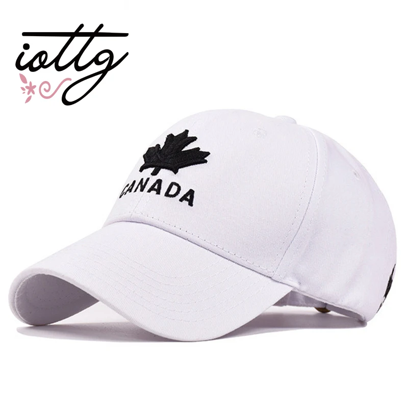 Iottg 2018 Новый 100% хлопок Бейсбол Кепки Канада Вышивка Snapback Шапки для Для мужчин а и