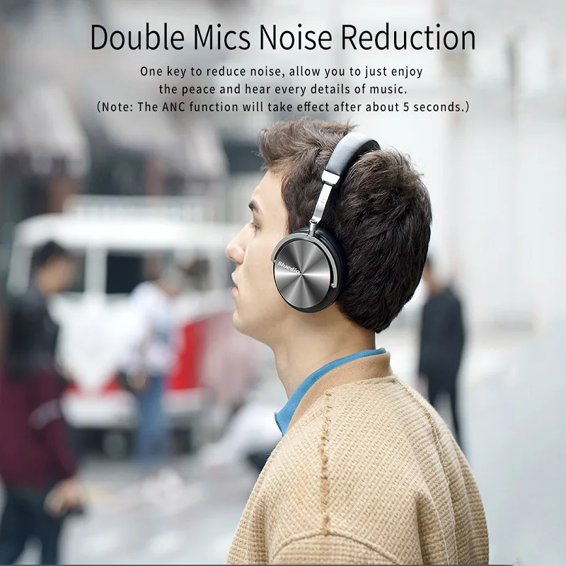 Original Bluedio T4 Bluetooth Headphone Active Noise Cancelling Stereo Sound Wireless Headset With Microphone For Phone &amp Music |