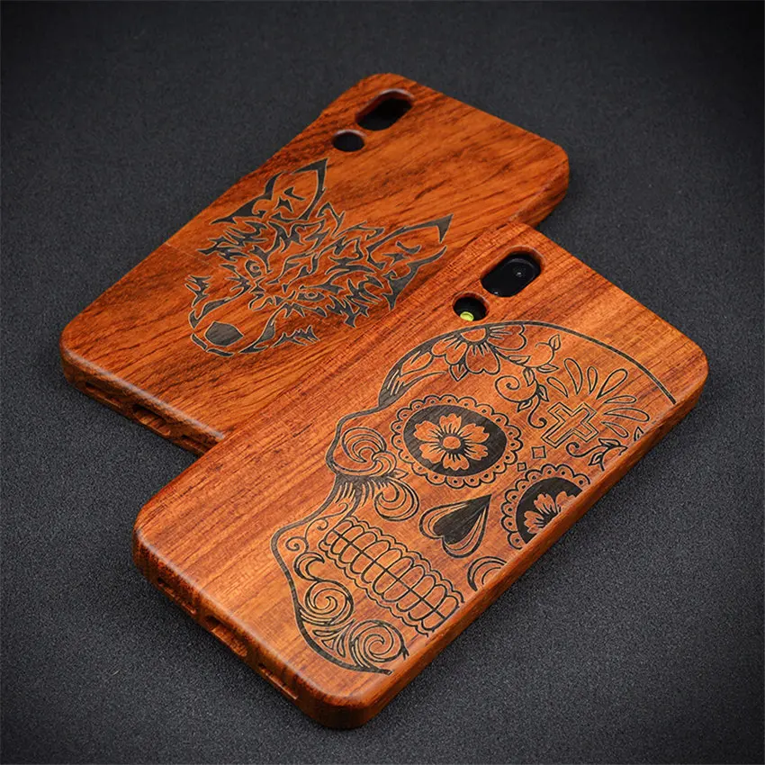 Boogic Original Case For Huawei P20 Pro Pure Rosewood Wood Lite 360 Full Protective Cover |