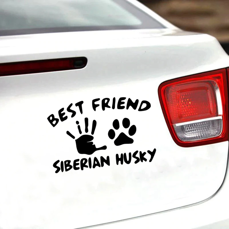 CK2439#15*22 5см наклейки на авто best friend siberian husky водонепроницаемые машину наклейка для