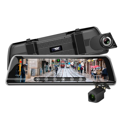 None GPS antenna ANSTAR 9,35 ''DVR зеркало заднего вида gps Автомобильное Карро WDR 1080p потоковое зеркало видео регистратор ночного видения видеорегистратор F2.0 Dvr зеркала - Название цвета: None GPS antenna