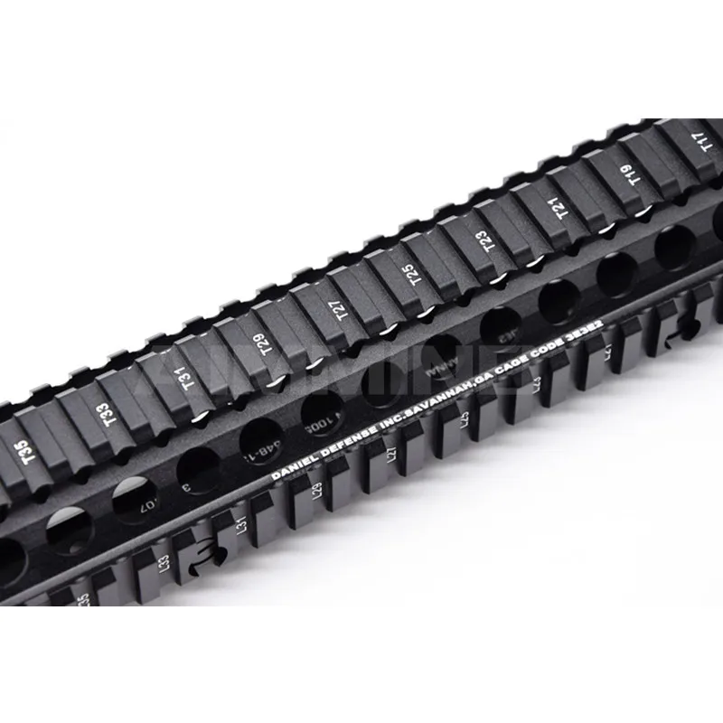 Алюминий Жесткий пальто анодированный MK18 RISII " 9" 1" страйкбол handguard черный CB тактический рельс Подходит Для GBB