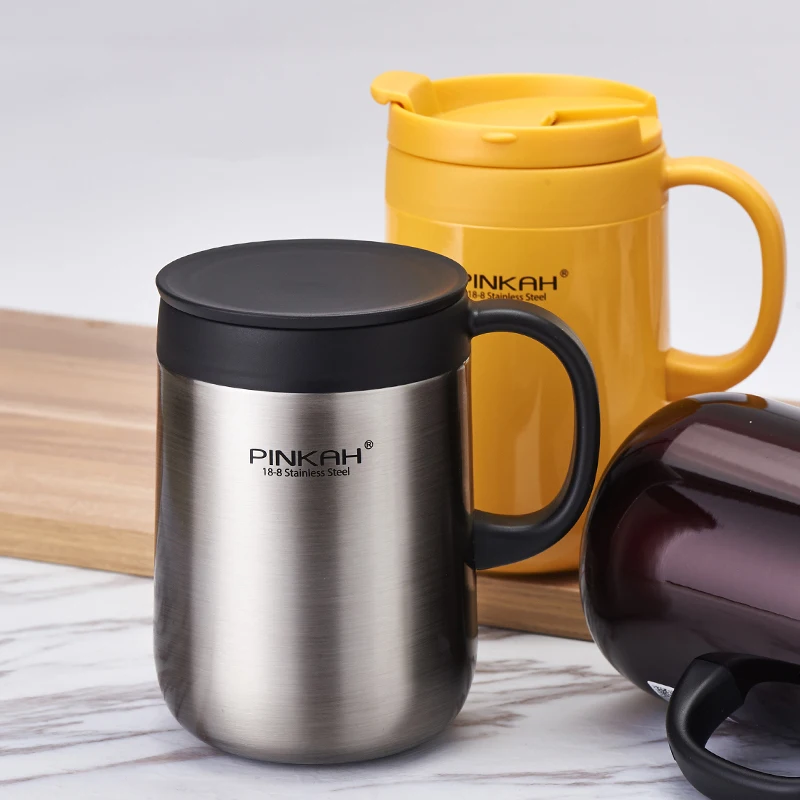 304 Изолированная кружка термоса из нержавеющей стали с крышкой термосы для офиса