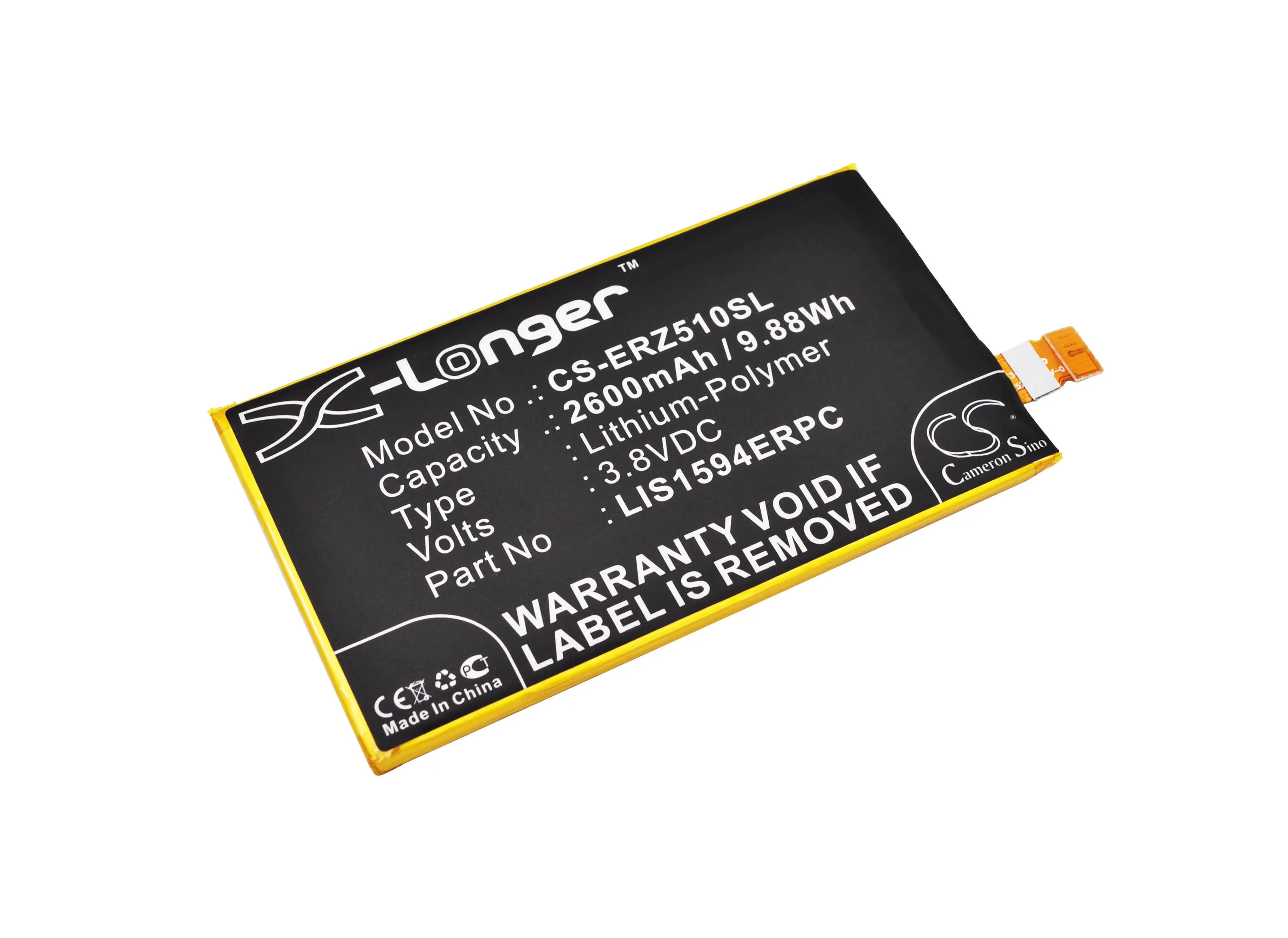 Cameron Sino 2600mAh аккумулятор LIS1594ERPC для Sony Ericsson E5803 E5823 F3211 F3212 F3213 F3215 F3216 S50 SO-02H Xperia Z5c |