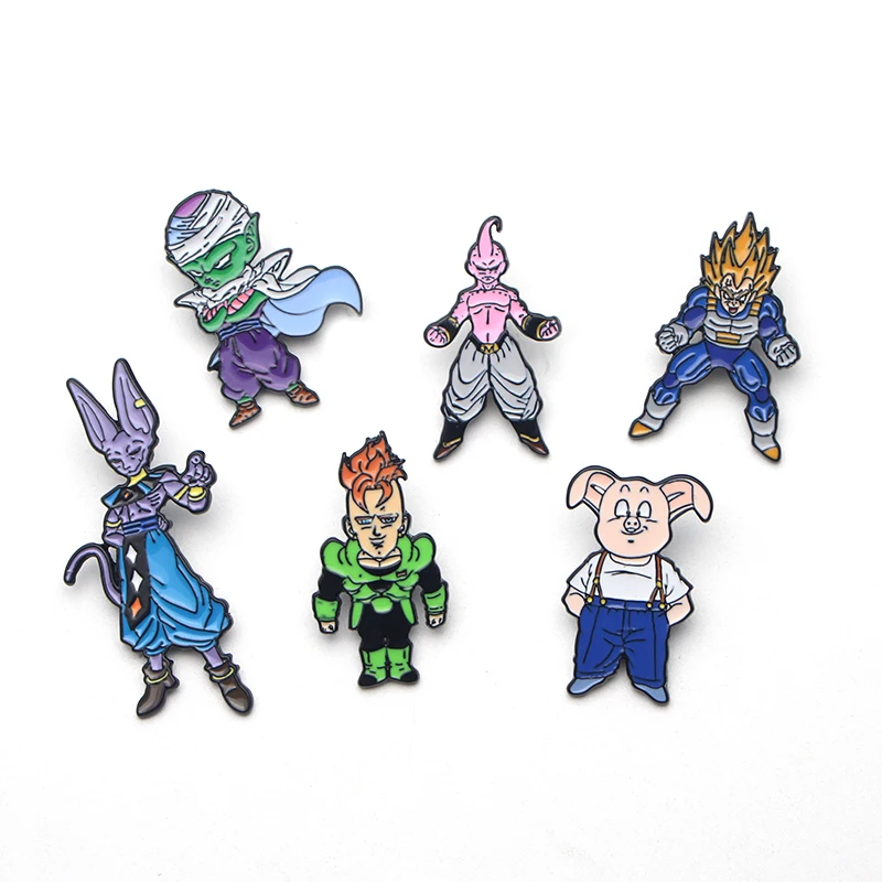 L3221 Dragon Ball Z эмалированные булавки броши мультфильм креативная металлическая брошь булавки Джинсовая Шляпа значок воротник ювелирные изделия 1 шт