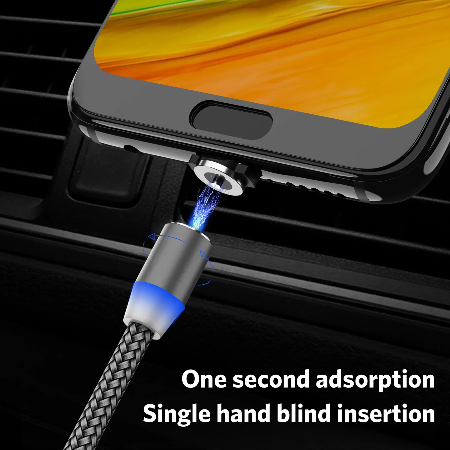 Moskado USB кабель с магнитной зарядкой цифровой линии быстрой зарядки Micro usb для