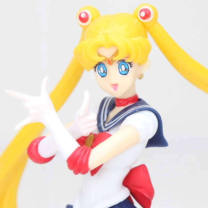 Фигурка Сейлор Мун 16 см Tsukino Usagi Mercury Mars Venus Jupiter Chibiusa Meiou Setsuna Kaiou фигурка украшения торта ПВХ Модель