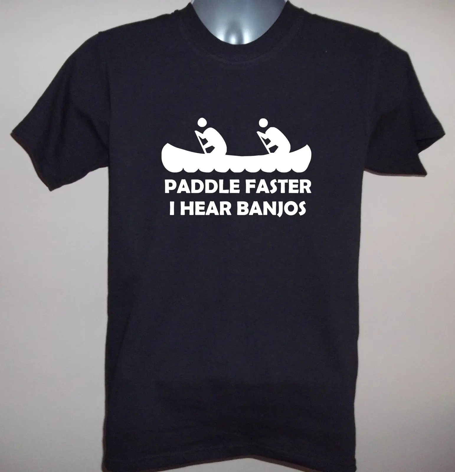 PADDLE FASTER I HEAR BANJOS забавная футболка с фильмом от маленького до 5XL Подарочная
