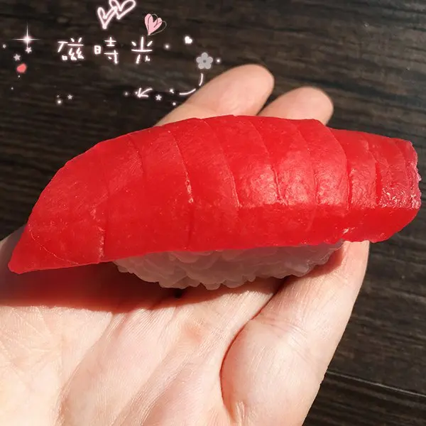 Моделирование еды магнит на холодильник магнит суши лосось морепродукты наклейки на холодильник украшение на холодильник