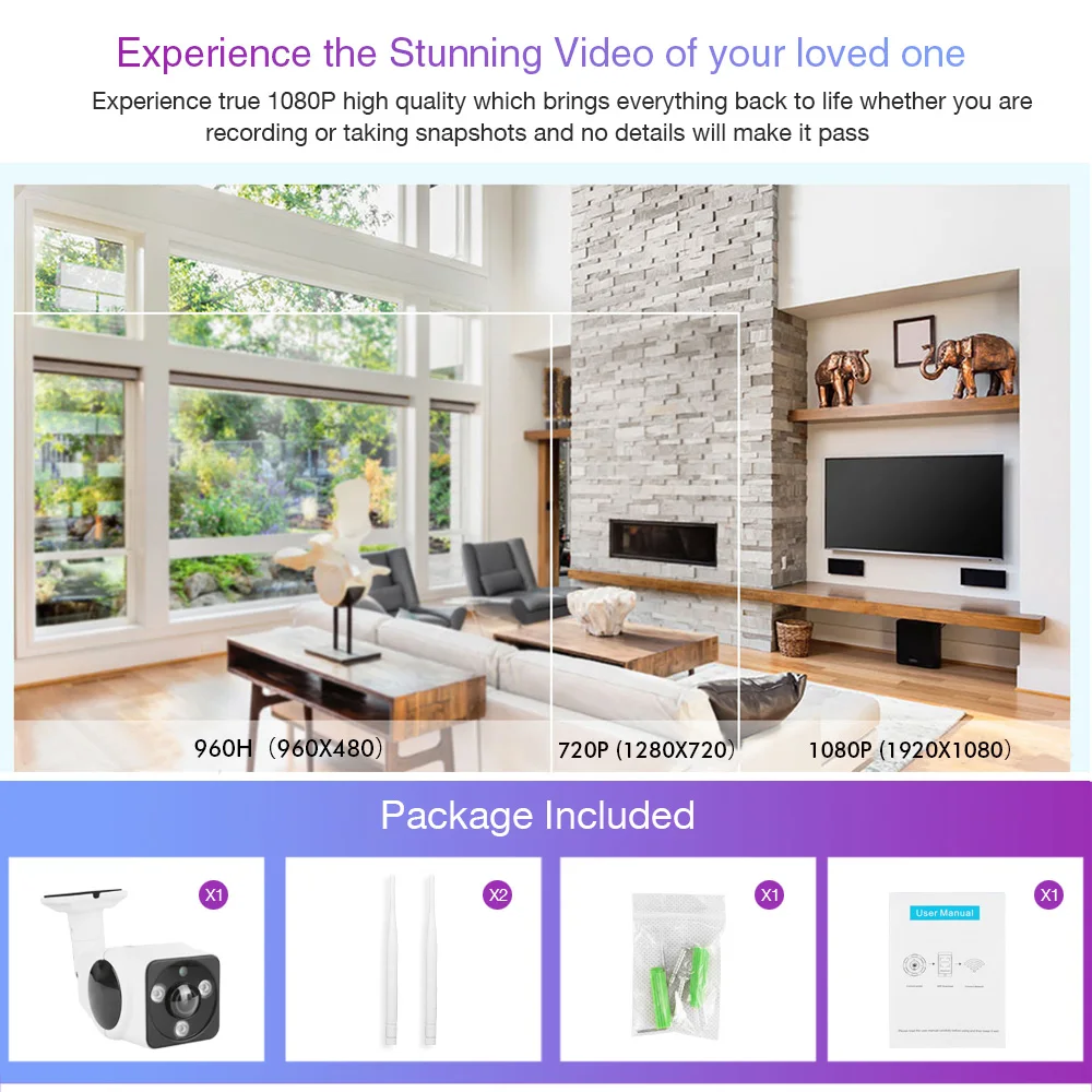 APLEYE Outdoor IP66 Waterproof IP Camera H.265 1080P Wireless Network Security Home CCTV Panoramicc Bullet WIFI | Безопасность и