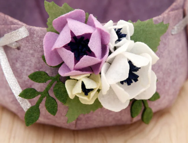 Handmade DIY Storage Basket Felt Cloth Flower Box For Special Gifts Home Desk Decoration Material Package | Дом и сад