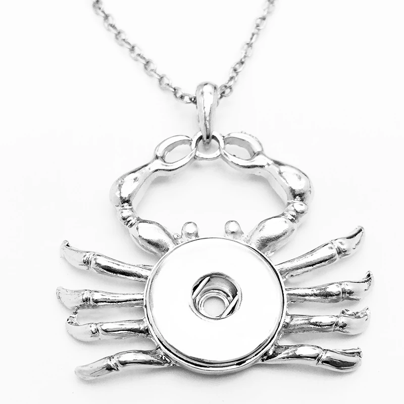 

XH995 New crab snap button Necklace ( fit 18mm 20mm)