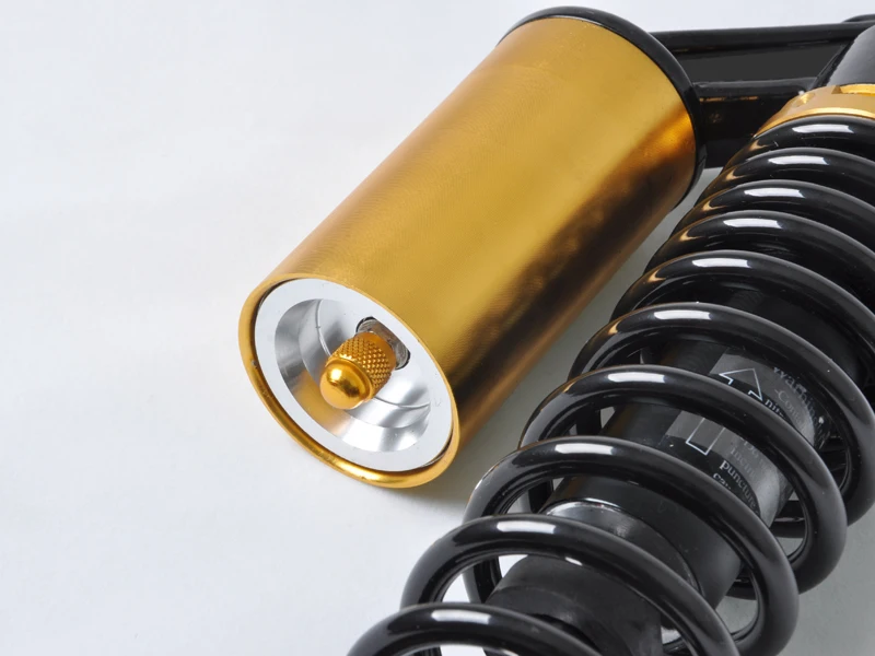 340mm air shock absorbers 8mm spring for honda CB750 CB400 yamaha RD250 RD350 xjr400 motorcycle absorber black +gold color | Автомобили и