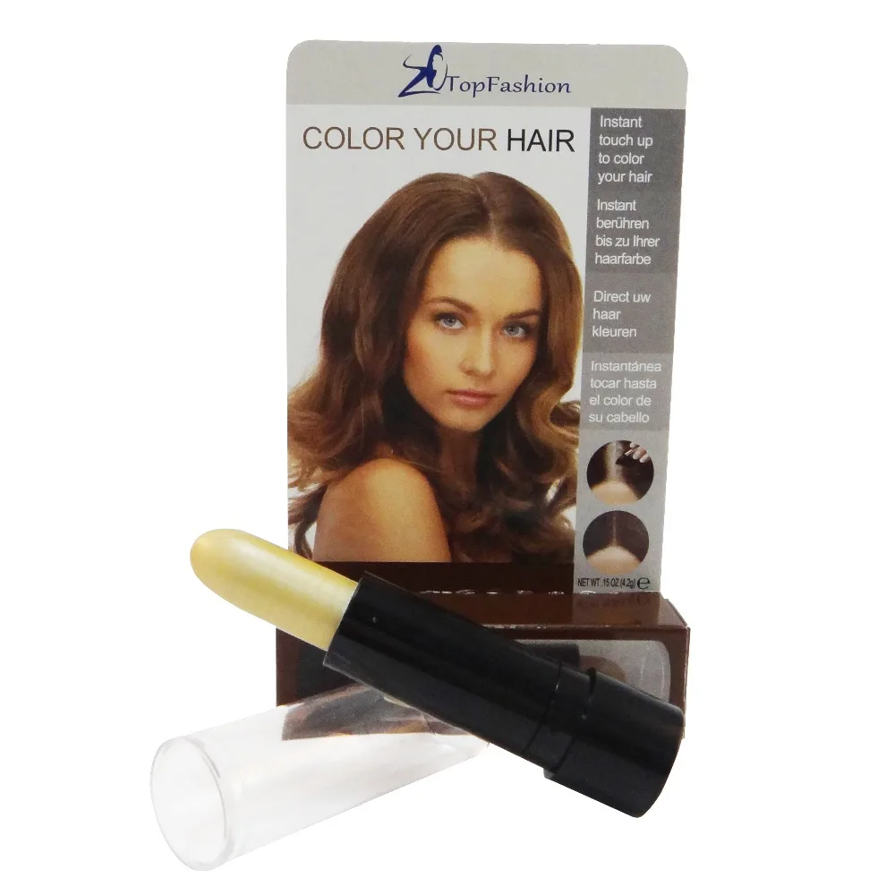 Светлый цвет временная палка для волос коробка карт упаковка соответствует