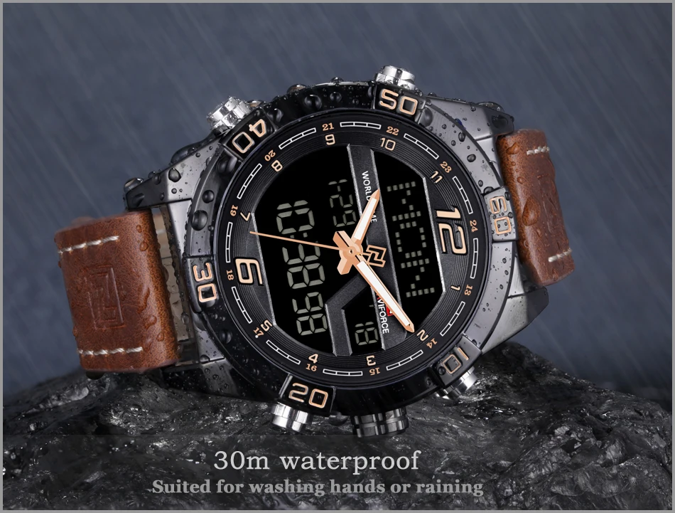 NAVIFORCE мужские s часы лучший бренд класса люкс водонепроницаемые часы с датой мужской кожаный ремешок повседневные кварцевые часы мужские спортивные наручные часы
