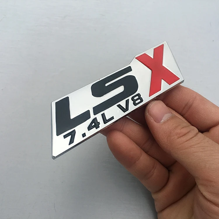 1 шт. металлические 3d-наклейки LT1 LS1 LS3 LS6 LT9 LSX 5.7L 6.8L 7.4L V8 боковая эмблема