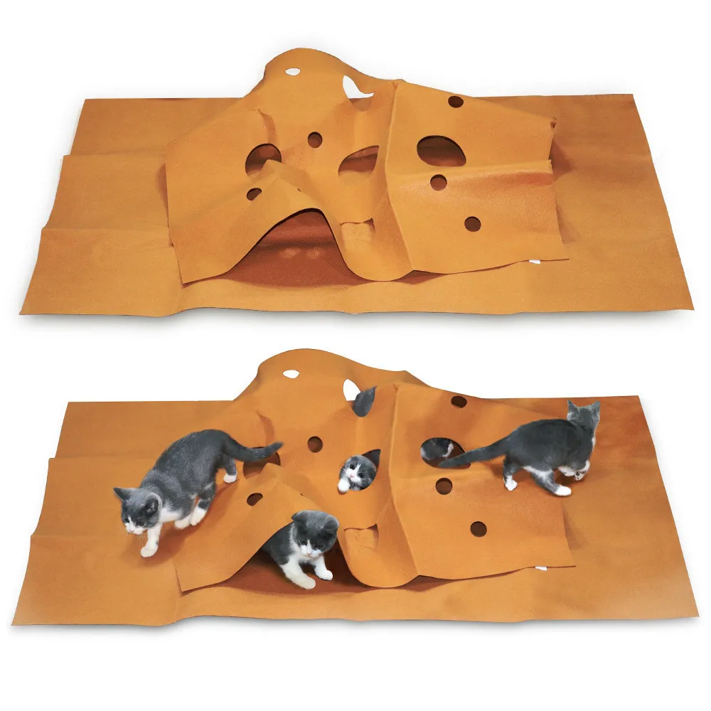 DannyKarl новые творческие войлочную ткань Pet Play Mat Cat для тренировки ловкости коврик кошка игрушка укус коврик для домашних животных коврик подушка для собак кошек