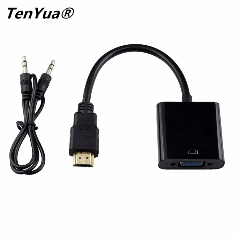 HDMI в VGA конвертер адаптер Папа-мама с аудио кабелем для ПК ноутбука планшета