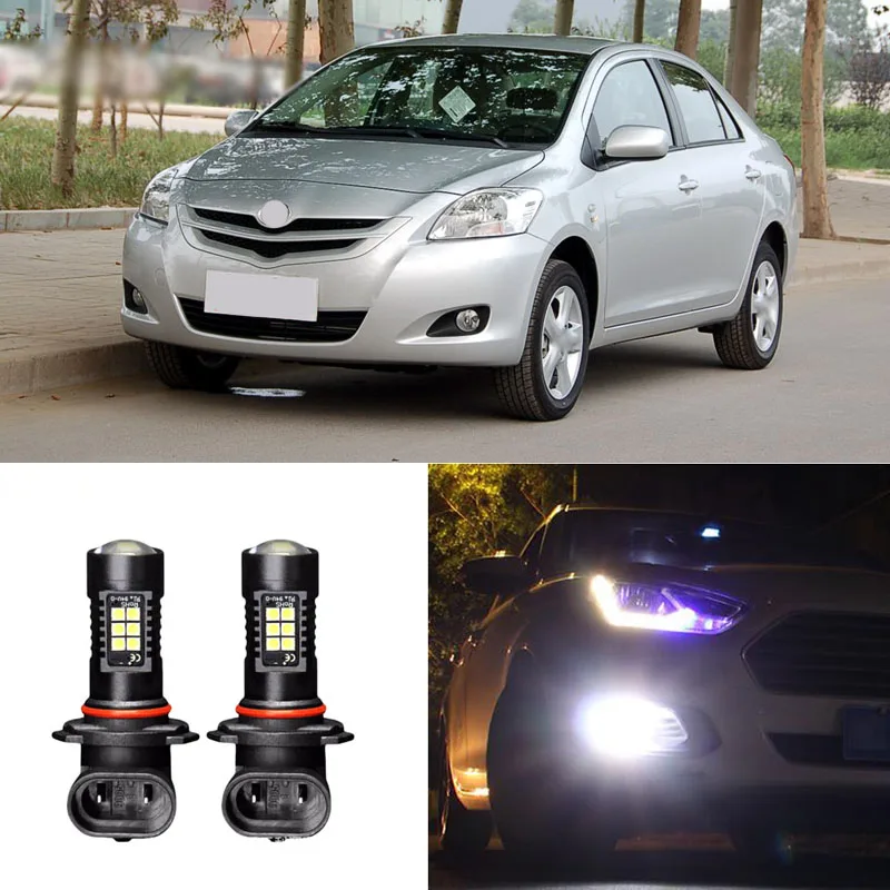 2 шт. светодиодные дневные ходовые огни Canbus H11 3030 21SMD для Toyota Vios 2008-2012 | Автомобили и