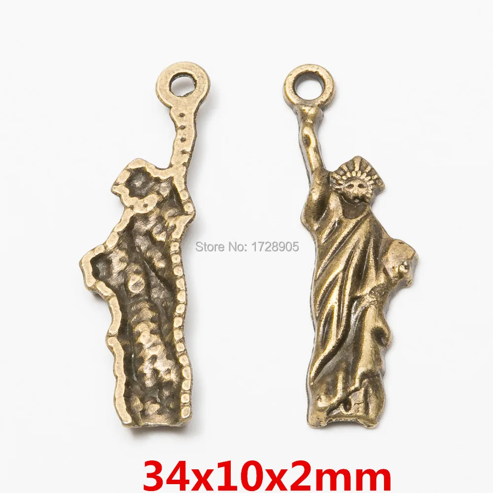 Бронзовые подвески-талисманы классическая большая статуя свободы подвеска