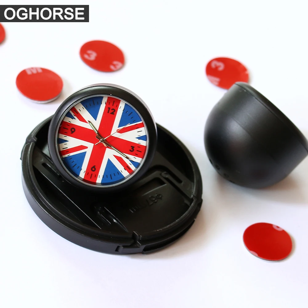 Автомобильные часы MINI Cooper R50 R52 R53 R55 R56 R57 R58 R59 R60 R61 F54 F55 F56 F60 с флагом