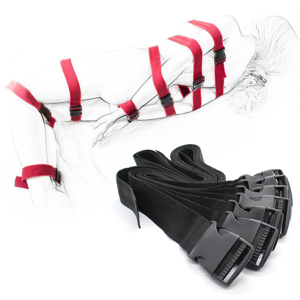 DOMI секс шоп 7 шт. нейлон тело бондаж женские наручники игрушки для взрослых|adult games