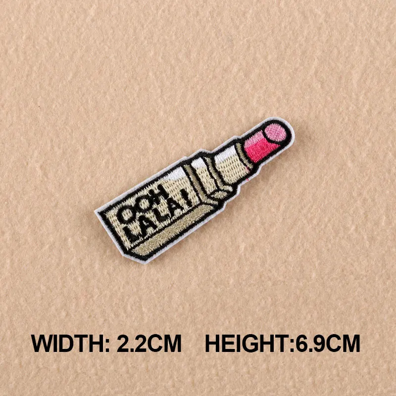 1 шт. патчи для одежды Корона/Губная помада/радио/духи/Заплатки с текстом сумка DIY