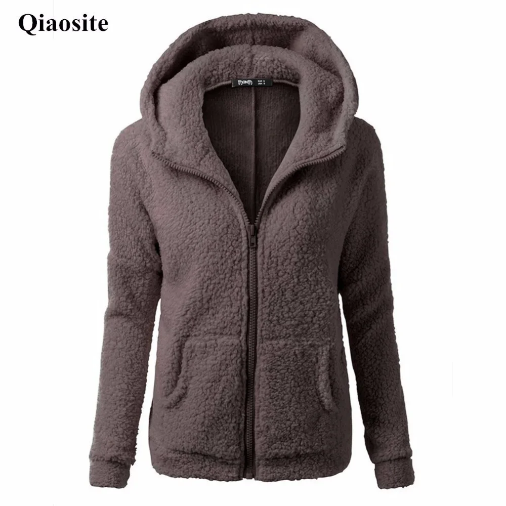Qiaosite Новый Стиль Мода с капюшоном Женский пальто зимнее добавить плюш Теплый