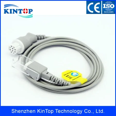 Новый многоразовый удлинитель датчика Datex 10pin и DB9F spo2 с адаптером для